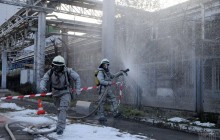 В Киеве произошла "утечка аммиака" на пивзаводе: спасатели провели учения по гражданской защите (видео, фоторепортаж)