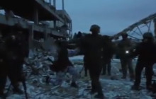 Волонтер показав відео пісень і танців окупантів на території Донецького аеропорту