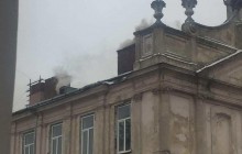 У Львові горить обласна клінічна лікарня (фото)