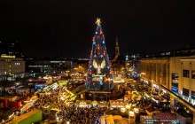 В немецком Дортмунде установили самую большую в мире рождественскую елку (фото, видео)