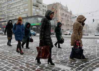 Pictures First snowfall hits Kyiv 14 November 2018