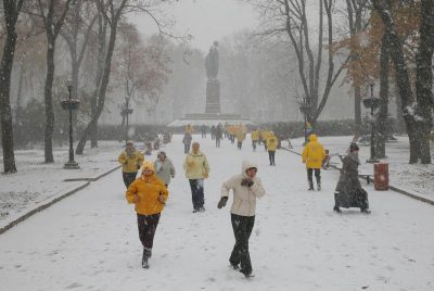 Pictures First snowfall hits Kyiv 14 November 2018