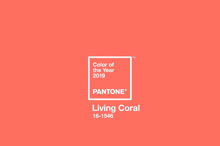 Цвет года-2019 по версии Pantone - Living Coral / Pantone