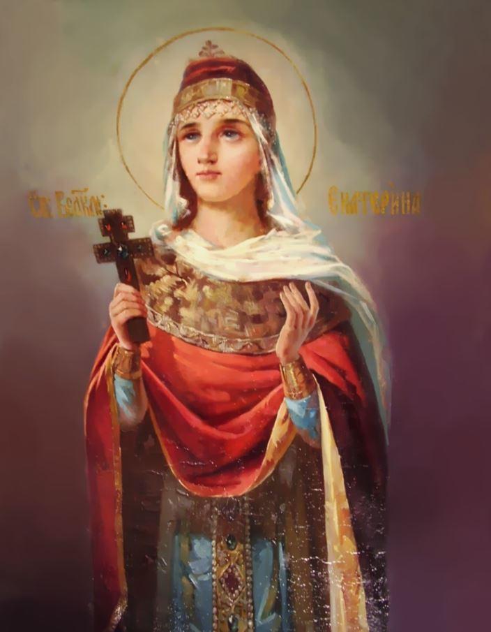 В День святой Катерины у ее иконы принято ставить три свечи / фото restavratsya-xl.ru