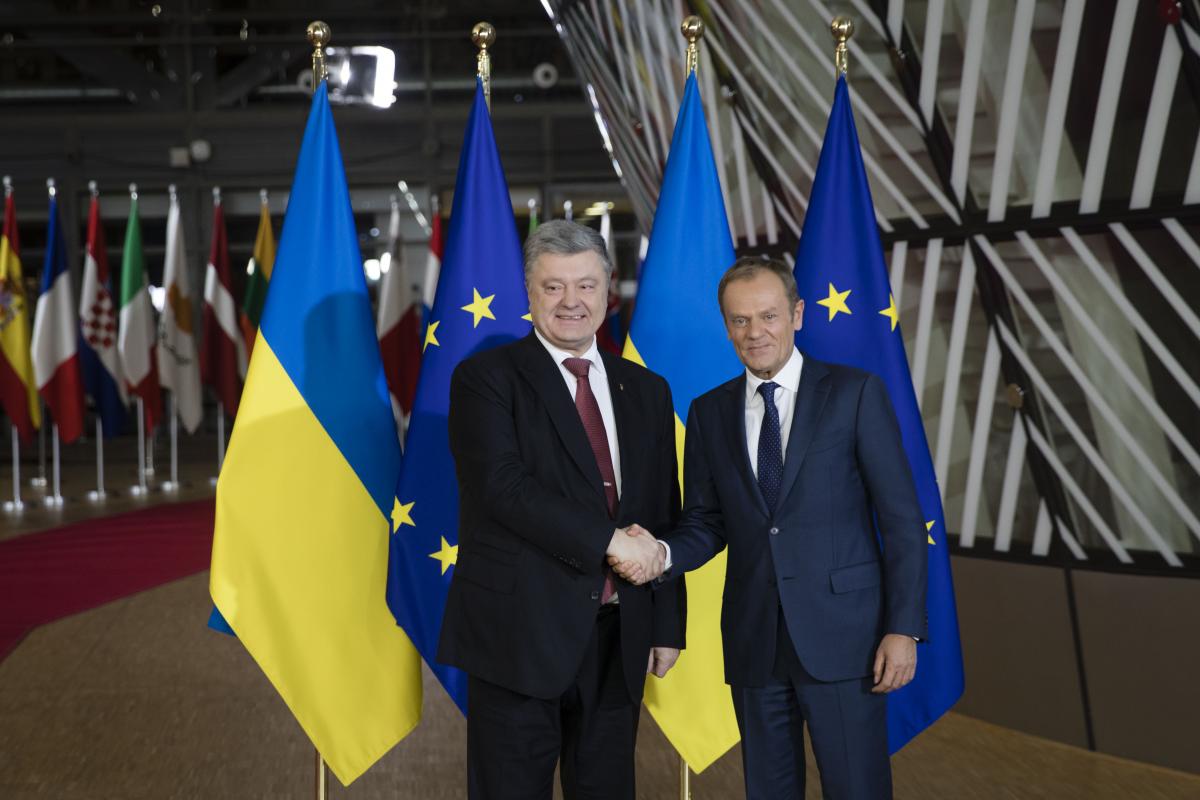   Poroshenko met Tusk in Brussels / photo president.gov.ua 