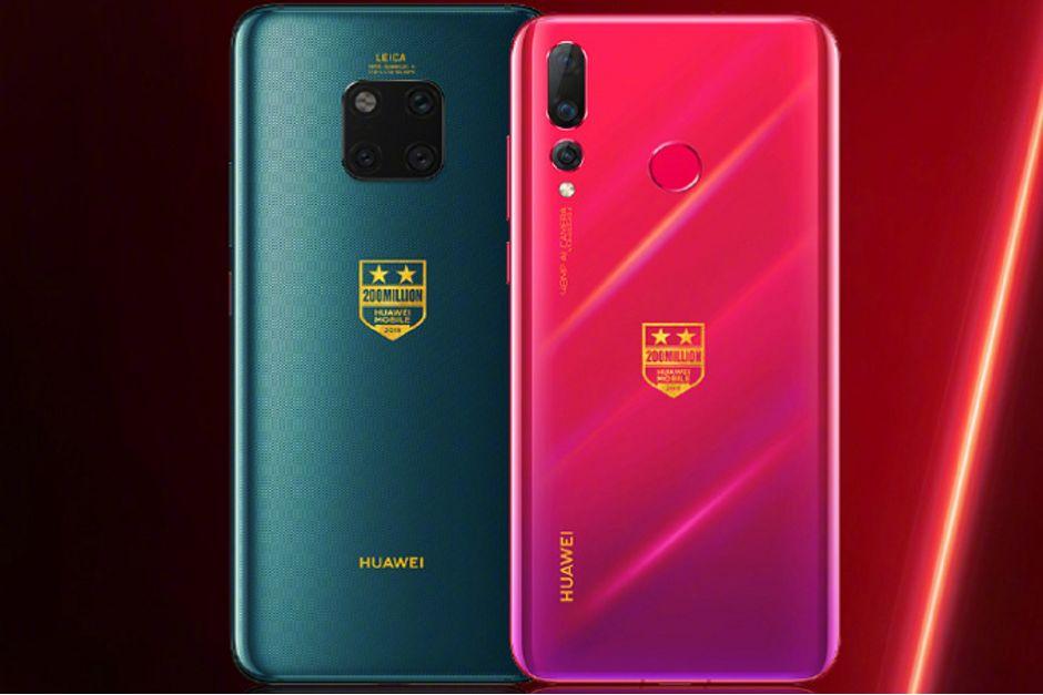 Ювілейні смартфони Huawei / фото Weibo Ювілейні смартфони Huawei / фото Weibo