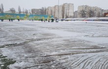 Поле Оболонь-Арены расчищают: начало матча УПЛ Десна — Заря может быть сдвинуто