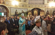 Митрополит Онуфрій очолив престольне свято у Введенському монастирі Києва