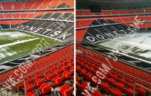 Появились свежие фото захваченной боевиками "Донбасс Арены"