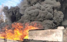 На Львовщине произошел пожар на нефтяном месторождении (фото)