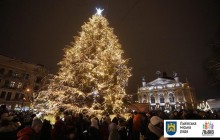 Во Львове открыли главную елку