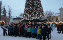 В Черновцах торжественно открыли главную новогоднюю елку города (фото)