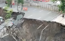 В Індонезії стався величезний провал ґрунту (відео)