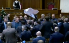 У Раді сталася бійка між депутатами "Опоблоку" та "Народного фронту" (відео)