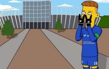 Футбольний уболівальник зобразив провідних українських гравців у вигляді персонажів "Сімпсонів"