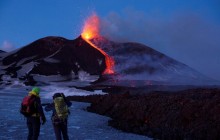 В результате землетрясения в районе вулкана Этна пострадали четыре человека