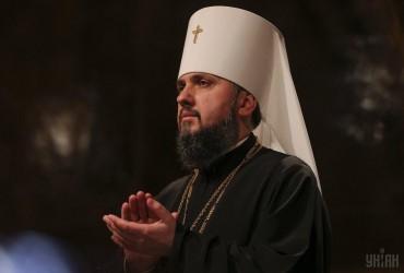 В Михайловском соборе состоялось пасхальное богослужение ПЦУ