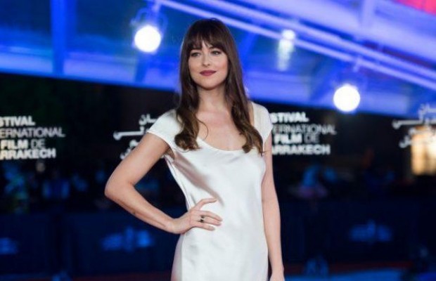 Звезда "50 оттенков серого" вышла в свет в платье от украинского дизайнера (фото)