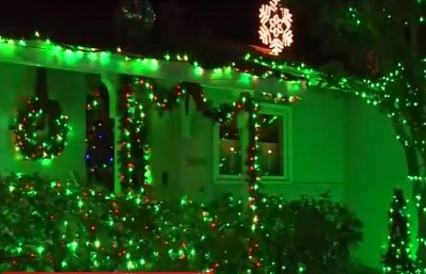 50 тысяч огоньков и сказочные гости: житель Калифорнии ежедневно устраивает рождественское шоу (видео)