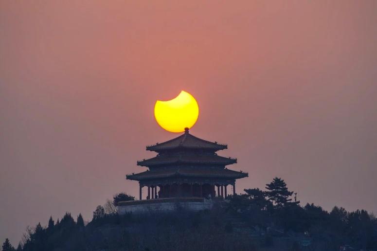   Sunset January 6, Beijing, China / photo CGTN 