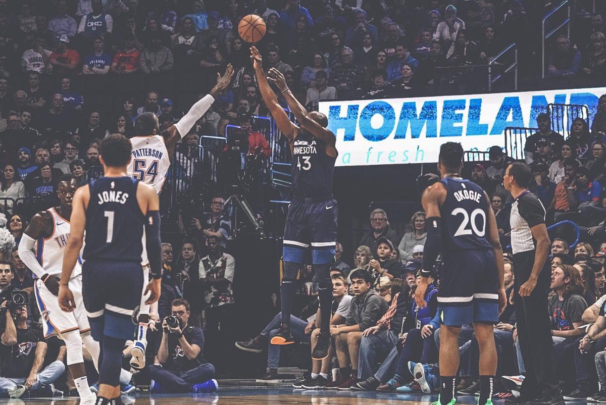 Оклахома - Миннесота / twitter.com/timberwolves Оклахома - Миннесота / twitter.com/timberwolves