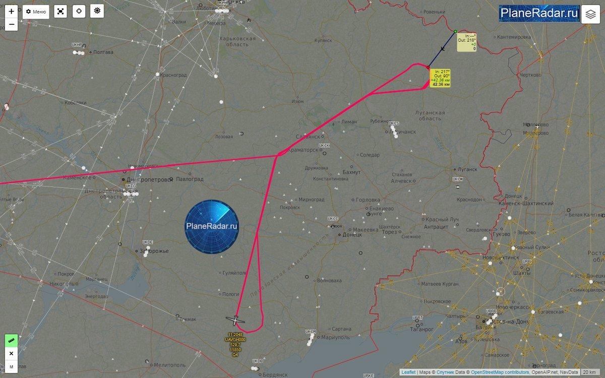 U.S. drone makes recon flight over contact line near occupied territories of Donbas U.S. drone makes recon flight over contact line near occupied territories of Donbas