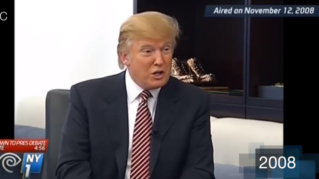 Дональд Трамп в 2008 году / Скриншот - Youtube, The Daily Conversation