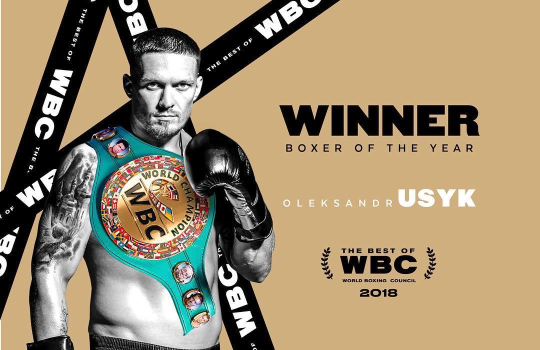 Александр Усик - боксер года по версии WBC / WBC boxing Александр Усик - боксер года по версии WBC / WBC boxing