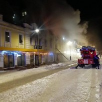 На Подоле в Киеве горел ресторан (фото)