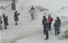 "Звільнити українських моряків": біля московського суду відбувається одиночний пікет (фото)