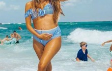 Регина Тодоренко показала себя с беременным животиком в купальнике (фото)