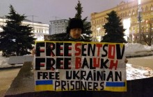 У Москві провели пікети за звільнення українських в'язнів Кремля (фото, відео)
