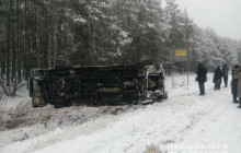 На Рівненщині перекинувся мікроавтобус з 10 пасажирами, є постраждалі