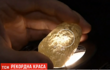 В Нью-Йорке показали один из самых больших алмазов весом в 552 карата (видео)