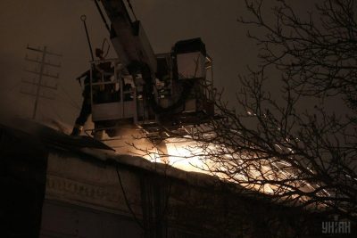 Pictures Fire at Kyiv-Pechersk Lavra monastery 14 January 2019