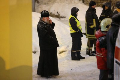 Pictures Fire at Kyiv-Pechersk Lavra monastery 14 January 2019