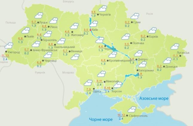 Прогноз погоды в Украине на воскресенье, 3 февраля, от Укргидрометцентра Прогноз погоды в Украине на воскресенье, 3 февраля, от Укргидрометцентра