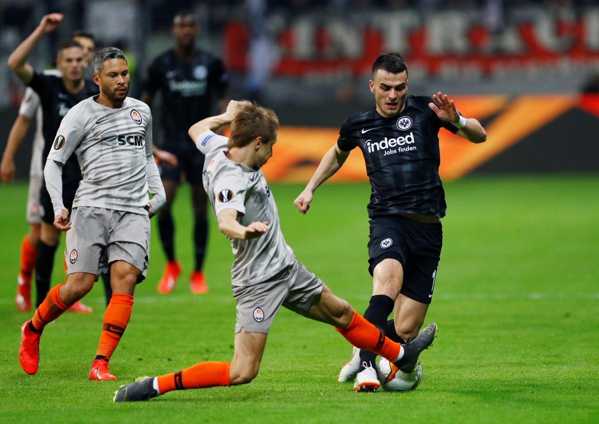 Шахтер проиграл Айнтрахту в гостях и завершил выступления в еврокубках / Reuters