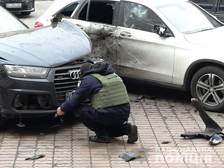 Сегодня утром в Киеве взорвался автомобиль / фото: полиция Киева