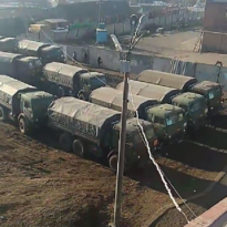 Russian user shares footage showing Russian military equipment amassed near Ukraine border (Video)