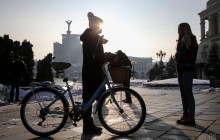 Кияни приєдналися до акції "Велосипедом на роботу", яку проводять у всьому світі (фото, відео)