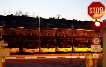 В Берлине проходит крупная забастовка работников общественного транспорта