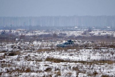 Pictures Tank drills in Ukraine's Chernihiv region 19 February 2019