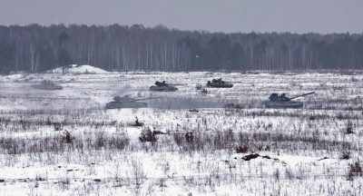 Pictures Tank drills in Ukraine's Chernihiv region 19 February 2019
