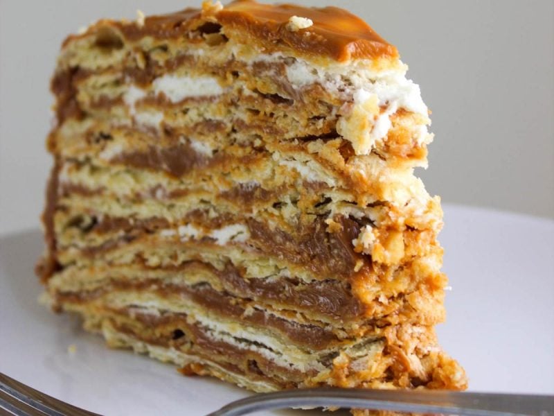 Торт «Наполеон» на маргарине – пошаговый рецепт приготовления с фото