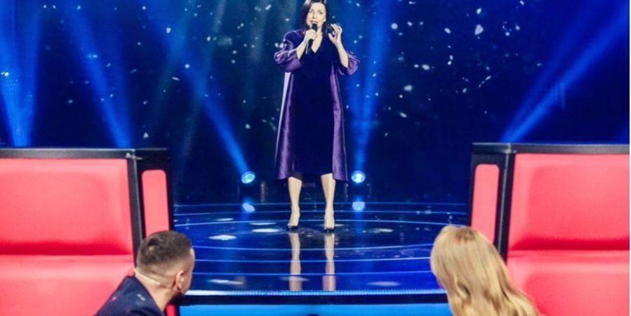 Оксана Муха в шоу "Голос країни" / Фото: 1+1 Оксана Муха в шоу "Голос країни" / Фото: 1+1