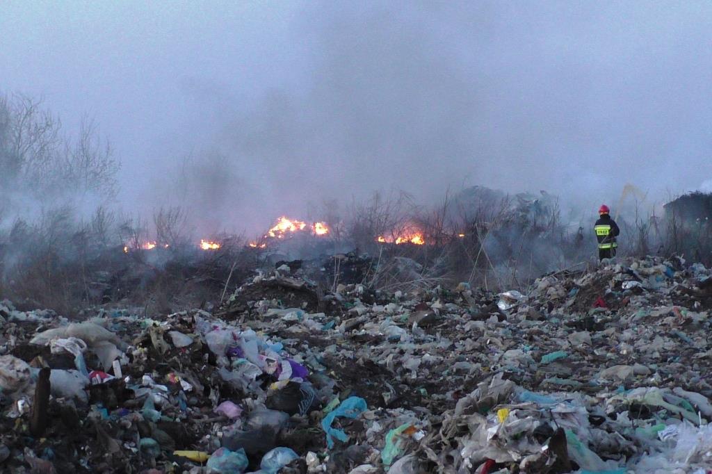 На Черніговщині горить сміттєзвалище / Фото cn.dsns.gov.ua