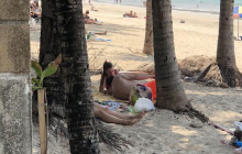 Папарацци поймали известного российского актера вместе с избитой женой на отдыхе (фото, видео)