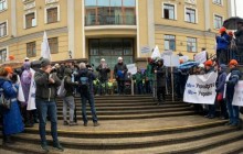 Співробітники «Укрнафти» вийшли на мітинг проти судового свавілля