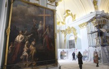 В Андріївську церкву повернули картину "Проповідь апостола Андрія" із зображенням Шевченка (фоторепортаж)